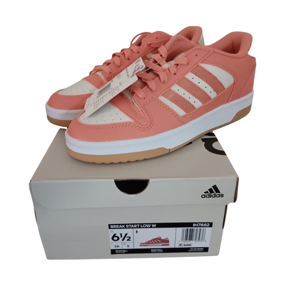 Adidas Women's Break Start Low Basketball Shoes Sneakers Size 6.5 NEW with Box